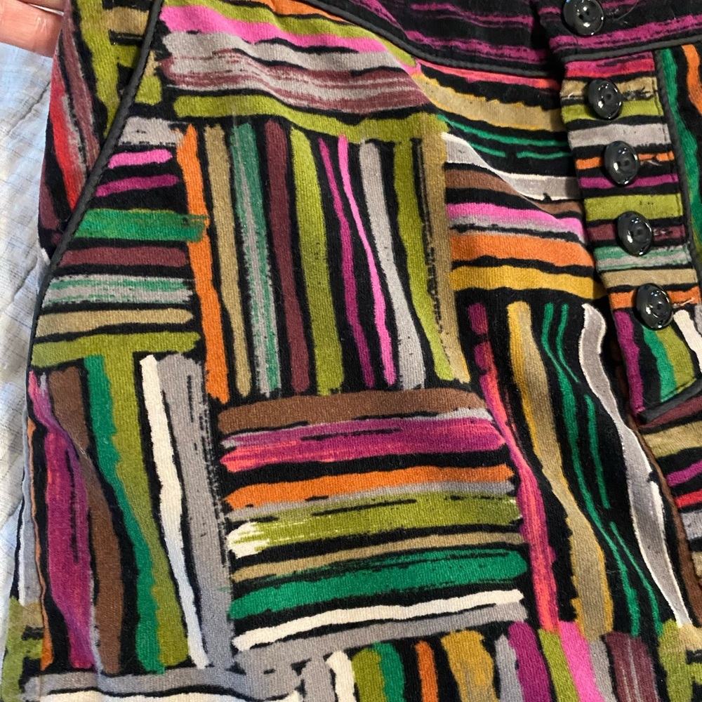 Odille Colorful Patchwork Pencil Skirt - Picture 3 of 8